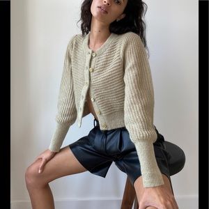 Aritzia Wilfred Alessia Dry Basil Green Cardigan